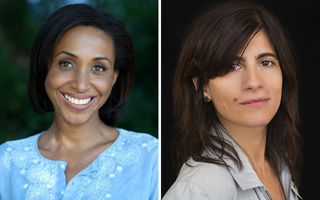 Headshots of professors Lisa Armstrong (left) and Graciela Mochkofsky (right)