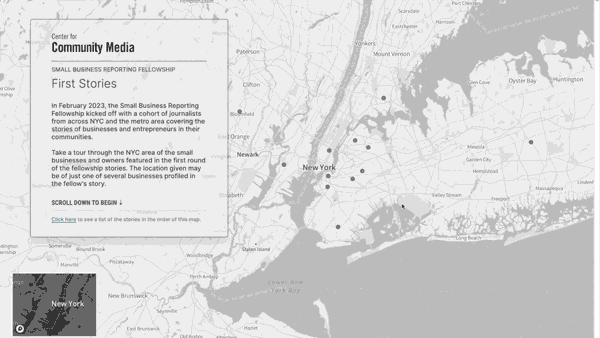 Animated gif showing how map works